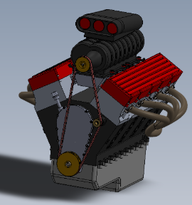 机械增压顶置气门（OHV）V8发动机