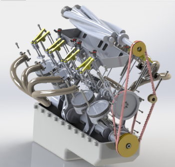 机械增压顶置气门（OHV）V8发动机