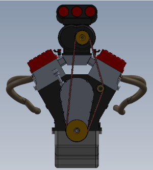 机械增压顶置气门（OHV）V8发动机