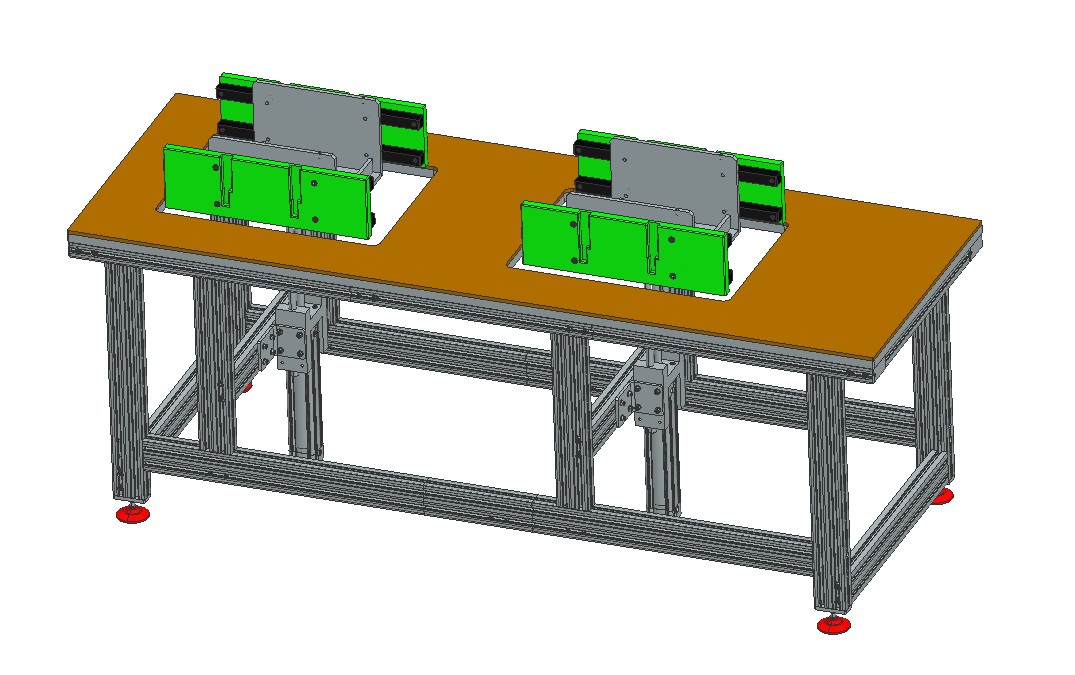 双单元设备生产装配台