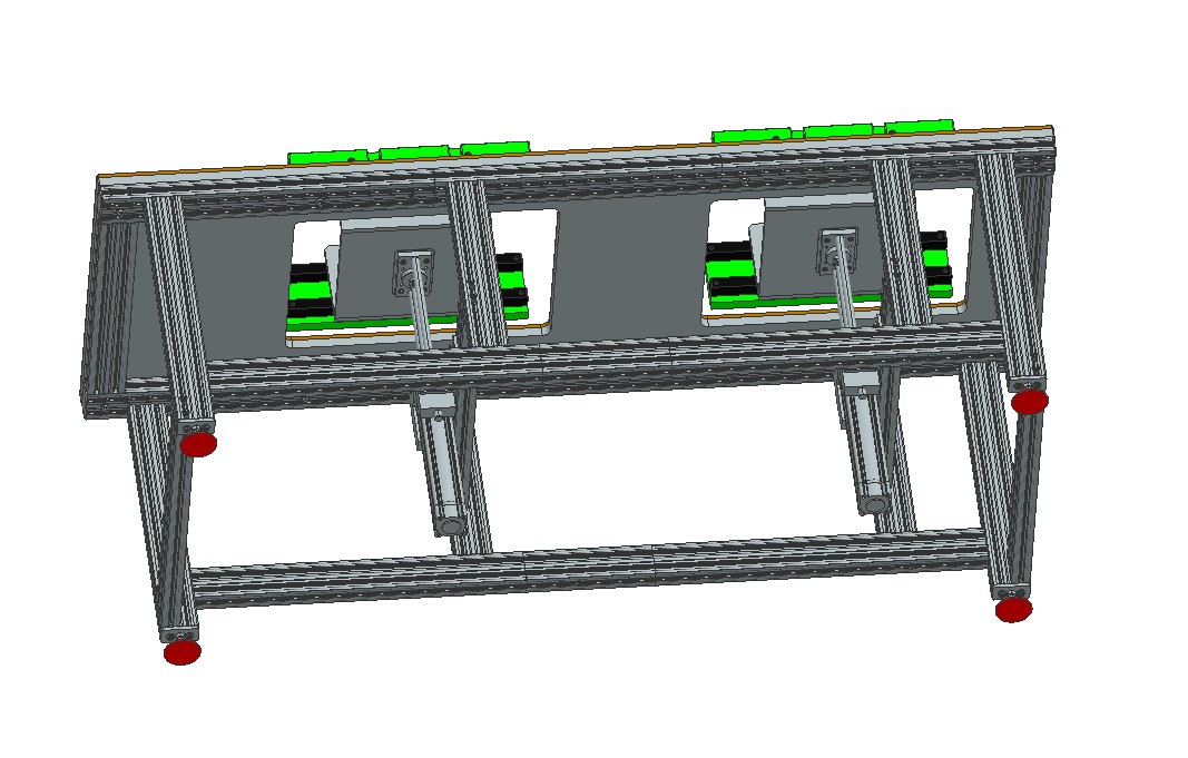 双单元设备生产装配台