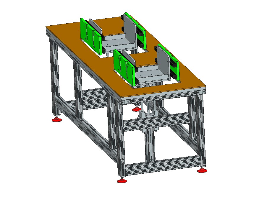 双单元设备生产装配台