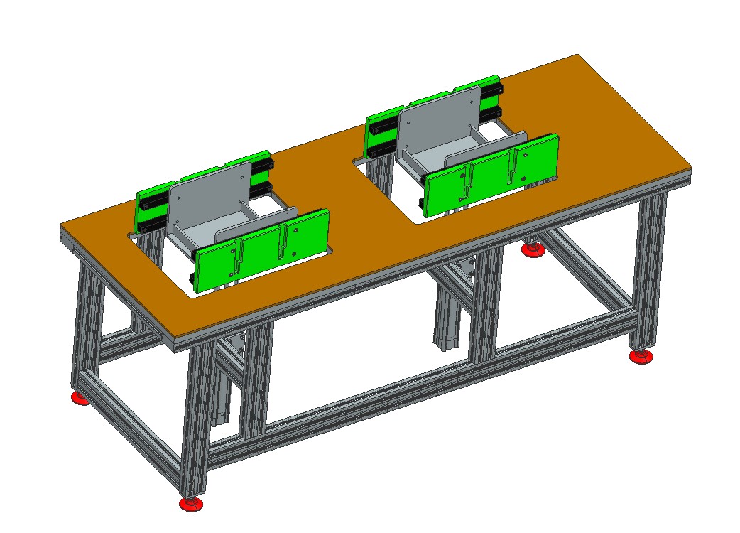 双单元设备生产装配台