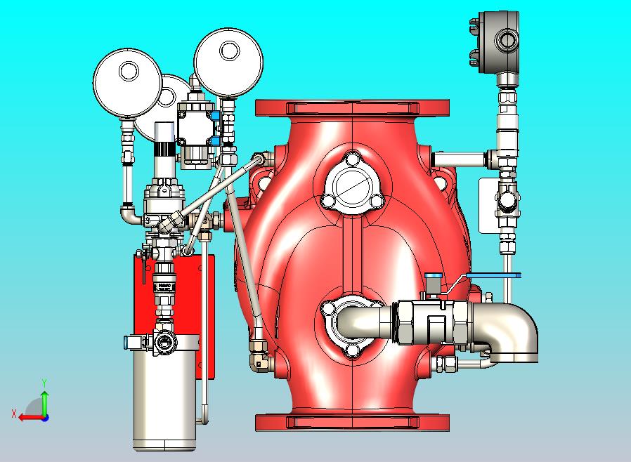 带就地复位功能的电动压力控制雨淋阀