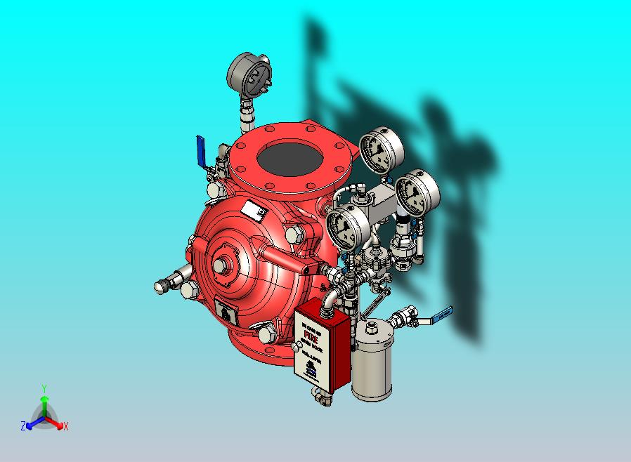 带就地复位功能的电动压力控制雨淋阀