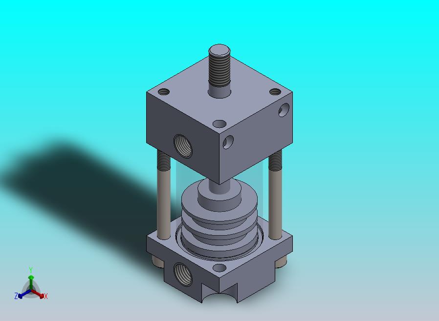 横拉杆气动缸 28x8x25.5 mm