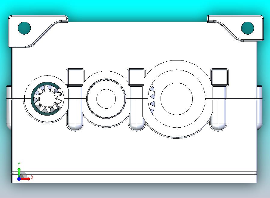 螺旋减速器齿轮箱