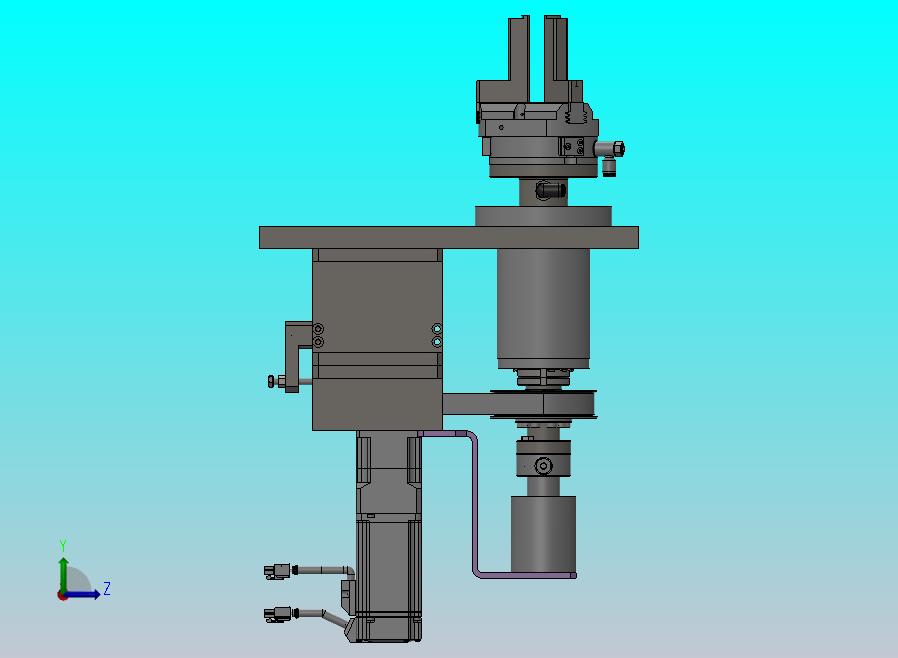 气动滑环的旋转夹紧机构