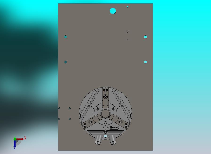 气动滑环的旋转夹紧机构