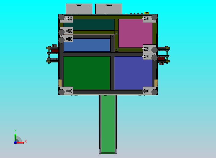 载具板定位双同步带分料输送机