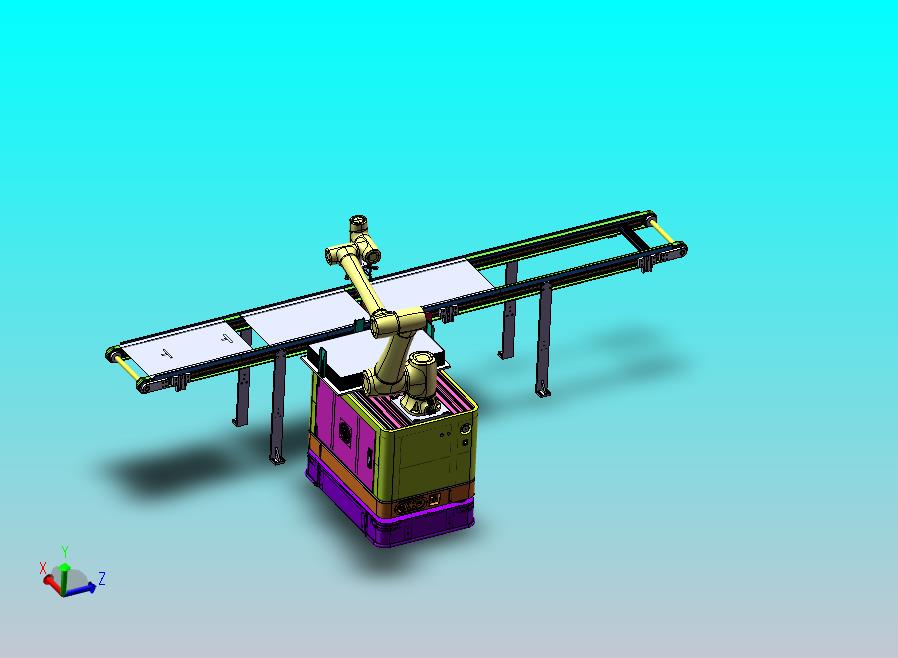 双皮带输送AGV转运机