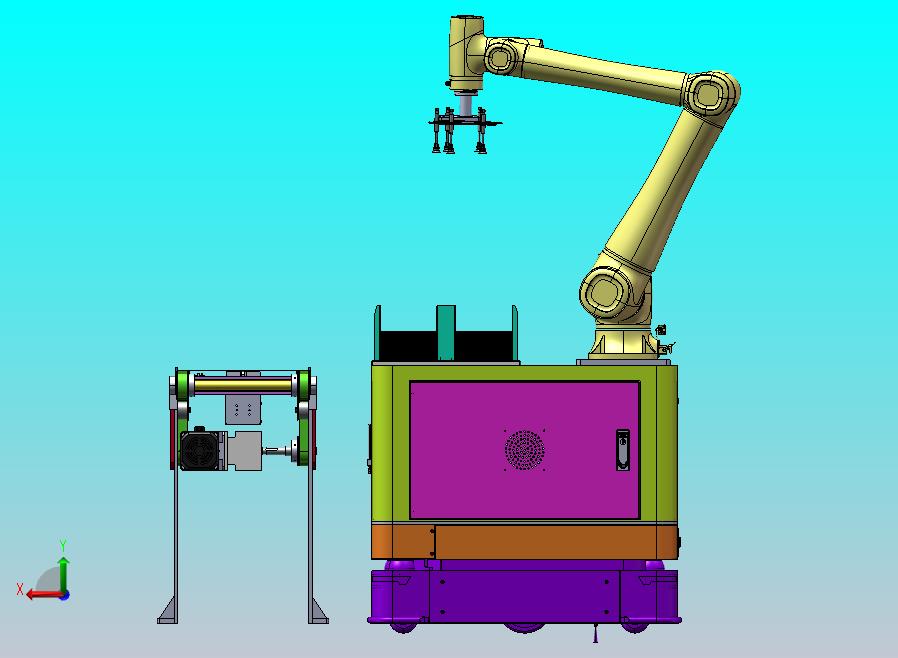 双皮带输送AGV转运机