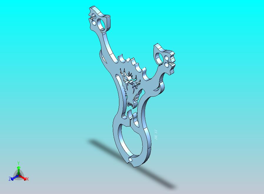 线切割狼头弹弓