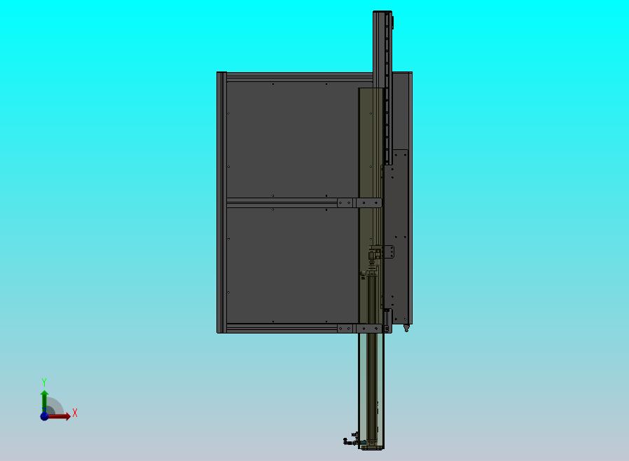 铝型材外罩升降门机构