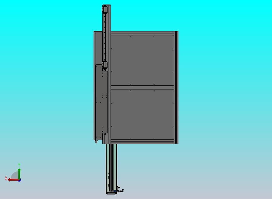 铝型材外罩升降门机构