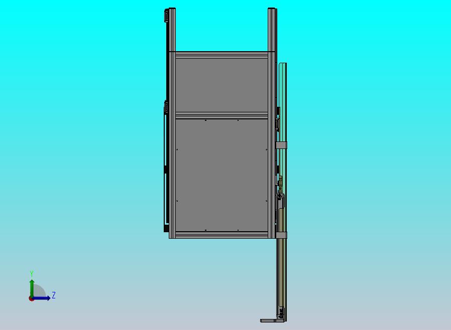 铝型材外罩升降门机构