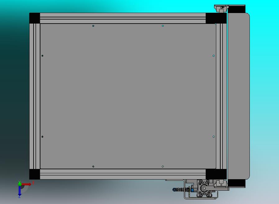 铝型材外罩升降门机构