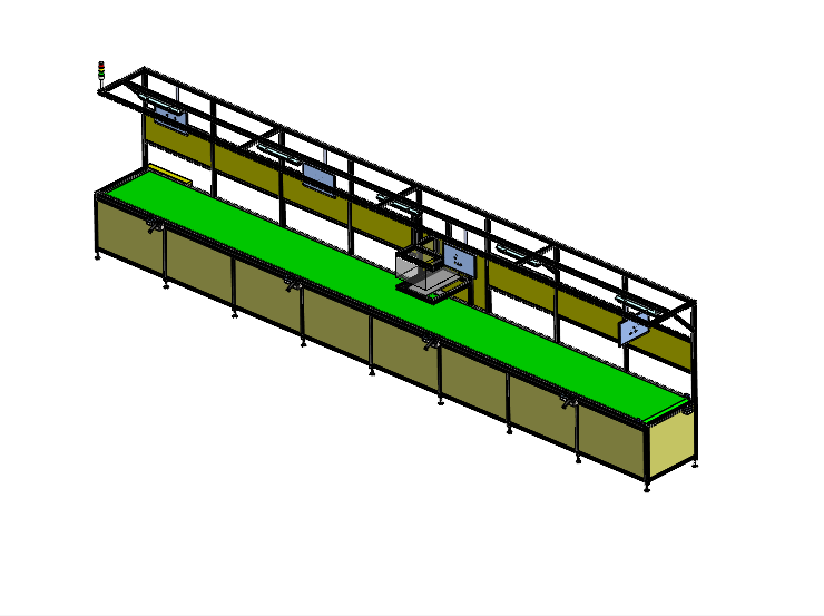 皮带线，搭配交流电机驱动