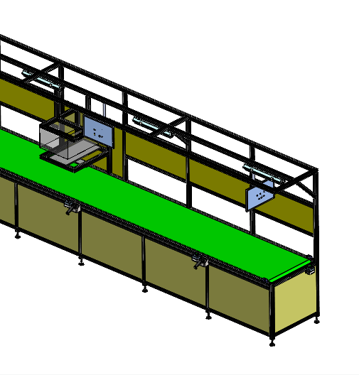 皮带线，搭配交流电机驱动