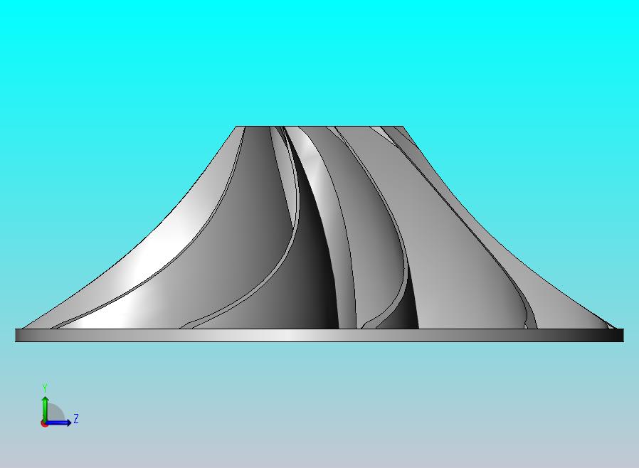 轴流离心压缩机叶轮