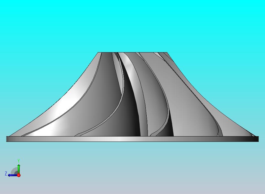 轴流离心压缩机叶轮