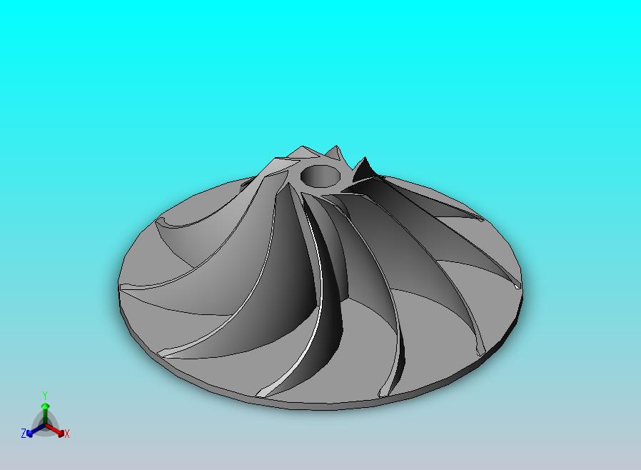 轴流离心压缩机叶轮