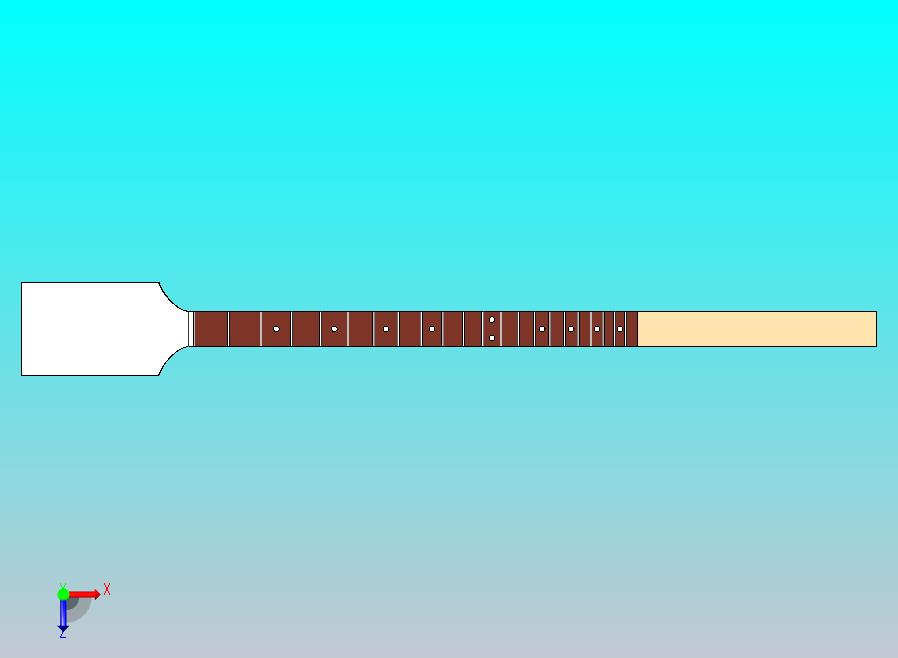 CBG 吉他琴颈毛坯 25.5 英寸音阶
