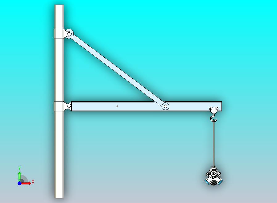 发动机起重机臂架