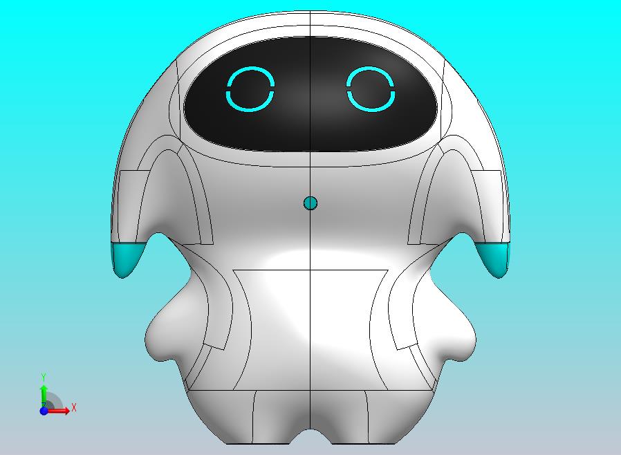 可爱的小机器人