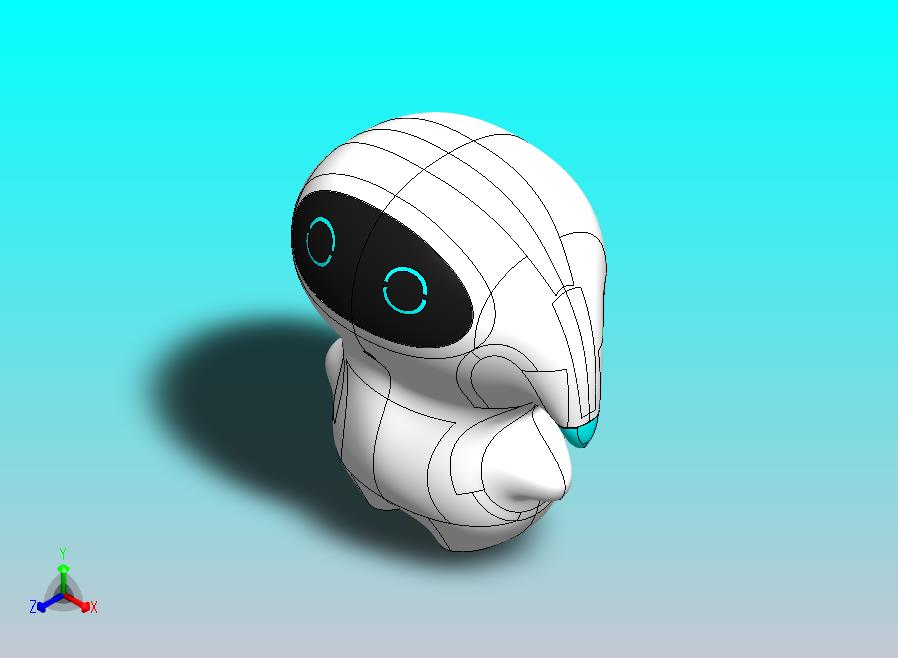 可爱的小机器人