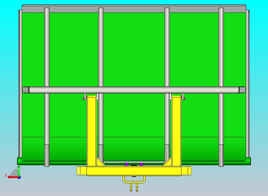 倾斜式拖拉机运输箱