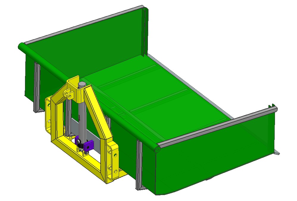 倾斜式拖拉机运输箱