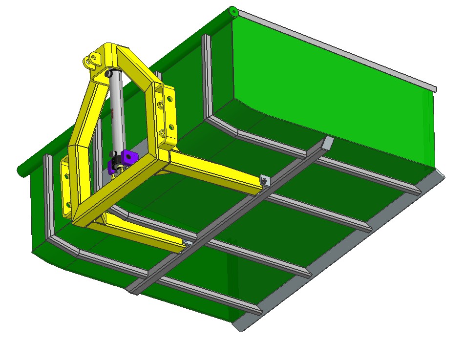 倾斜式拖拉机运输箱