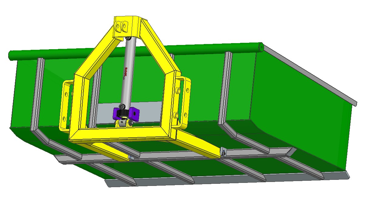 倾斜式拖拉机运输箱