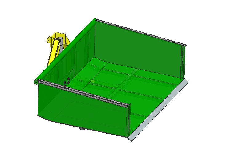 倾斜式拖拉机运输箱