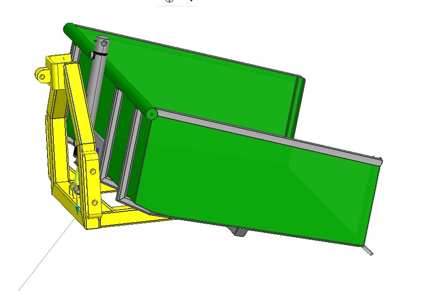 倾斜式拖拉机运输箱