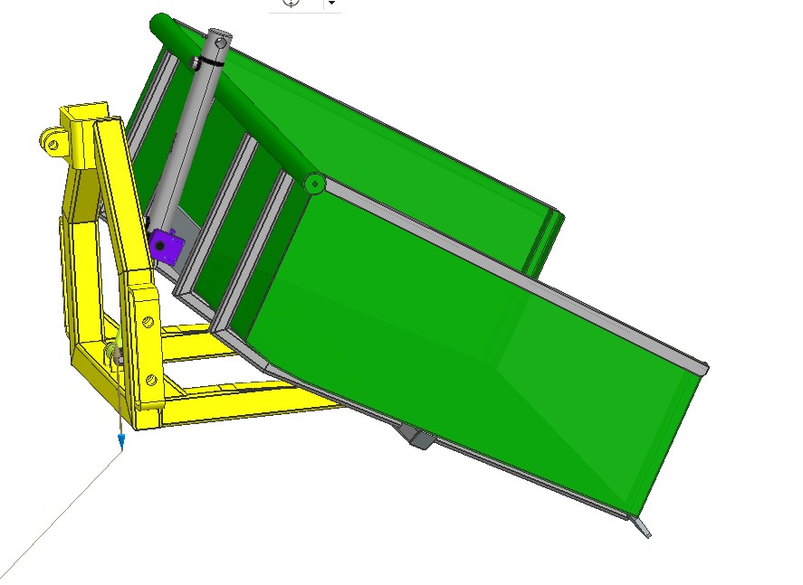 倾斜式拖拉机运输箱