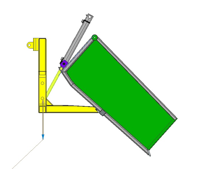 倾斜式拖拉机运输箱