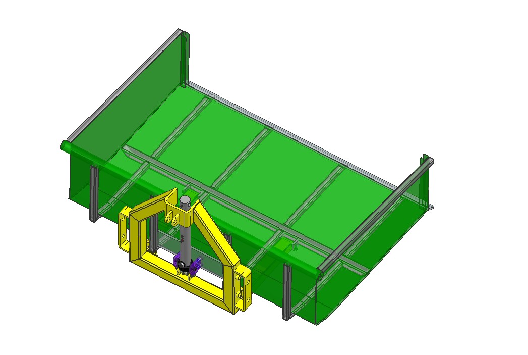 倾斜式拖拉机运输箱
