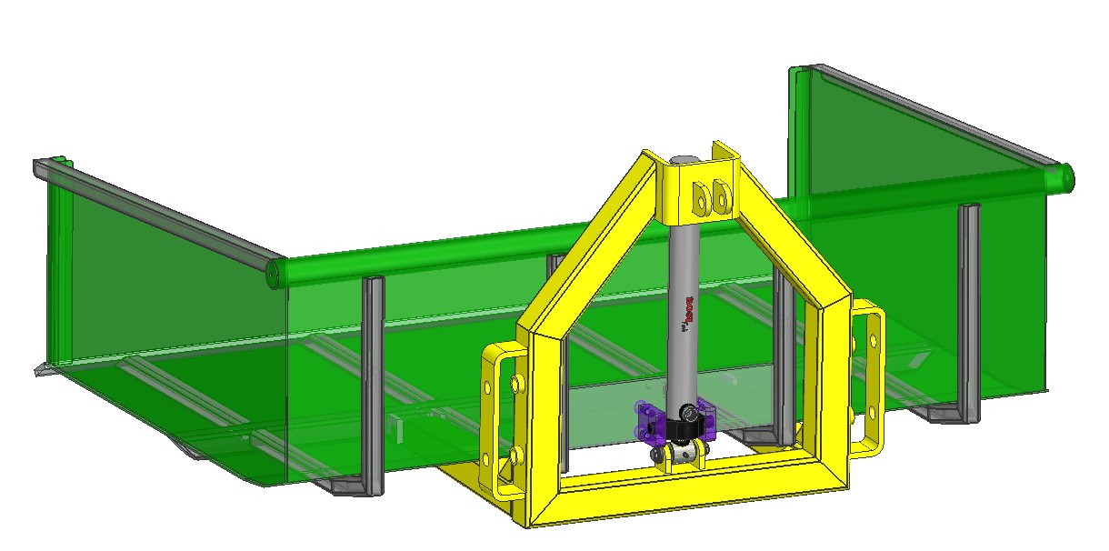 倾斜式拖拉机运输箱