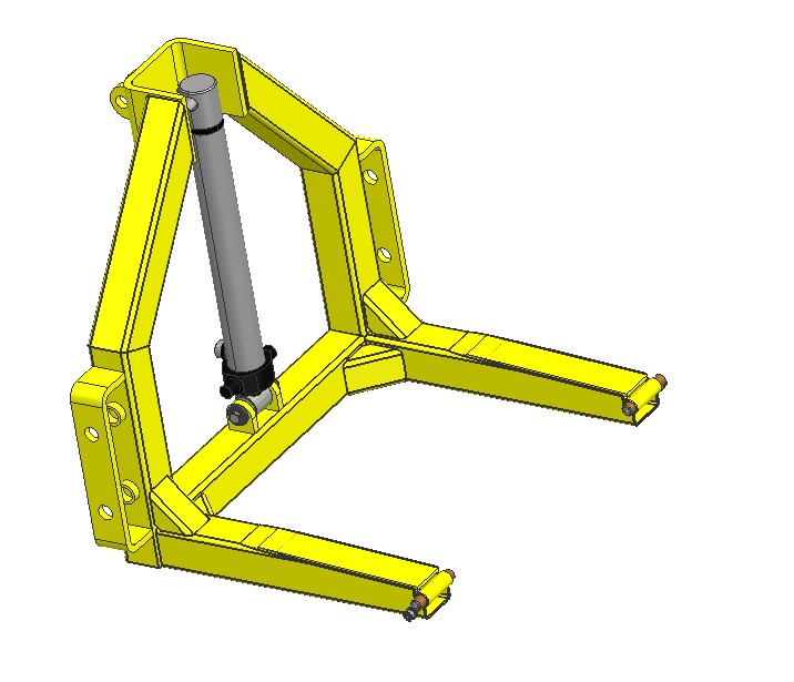 倾斜式拖拉机运输箱
