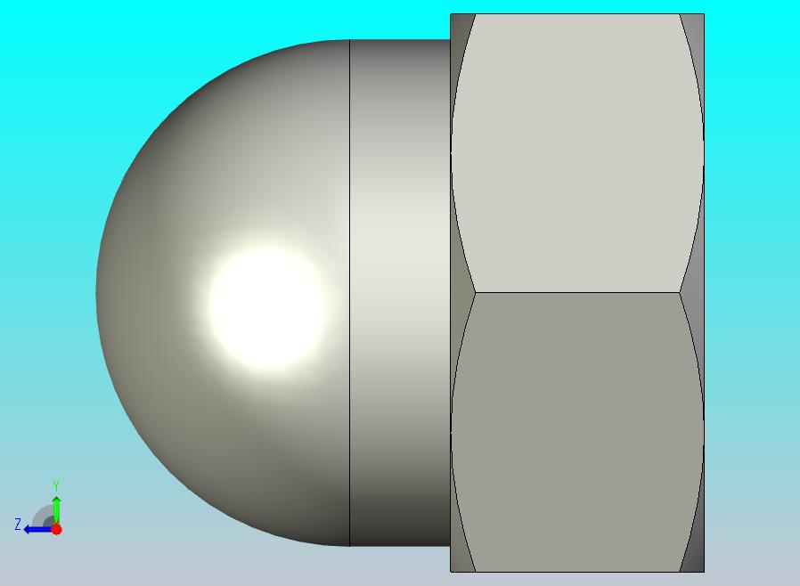 GB923_A-88 盖形螺母,A级