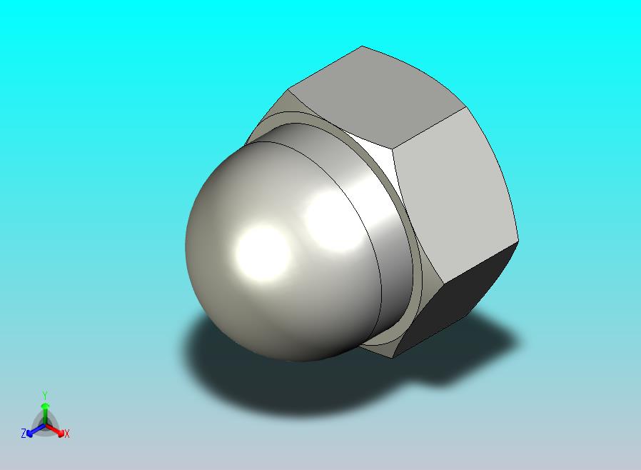 GB923_B-88 盖形螺母,B级