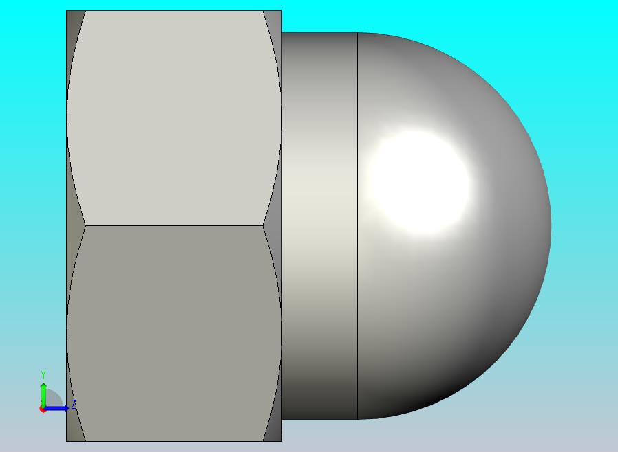 GB923_B-88 盖形螺母,B级