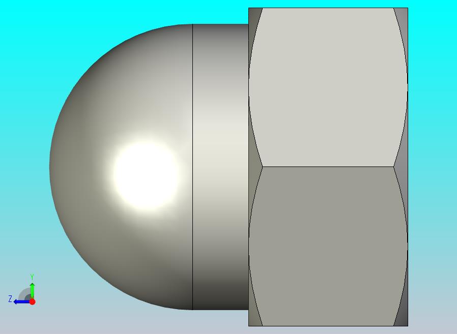GB923_B-88 盖形螺母,B级