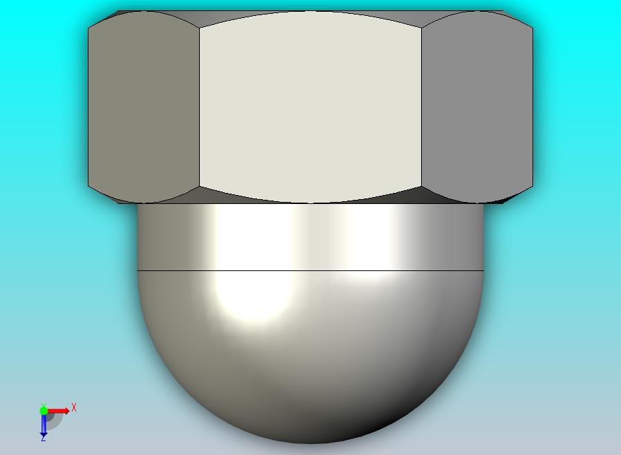 GB923_B-88 盖形螺母,B级