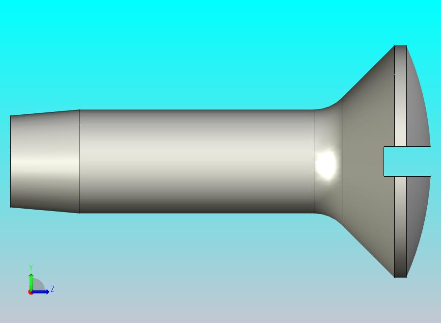 GB5284_F-85 开槽半沉头自攻螺钉,C型