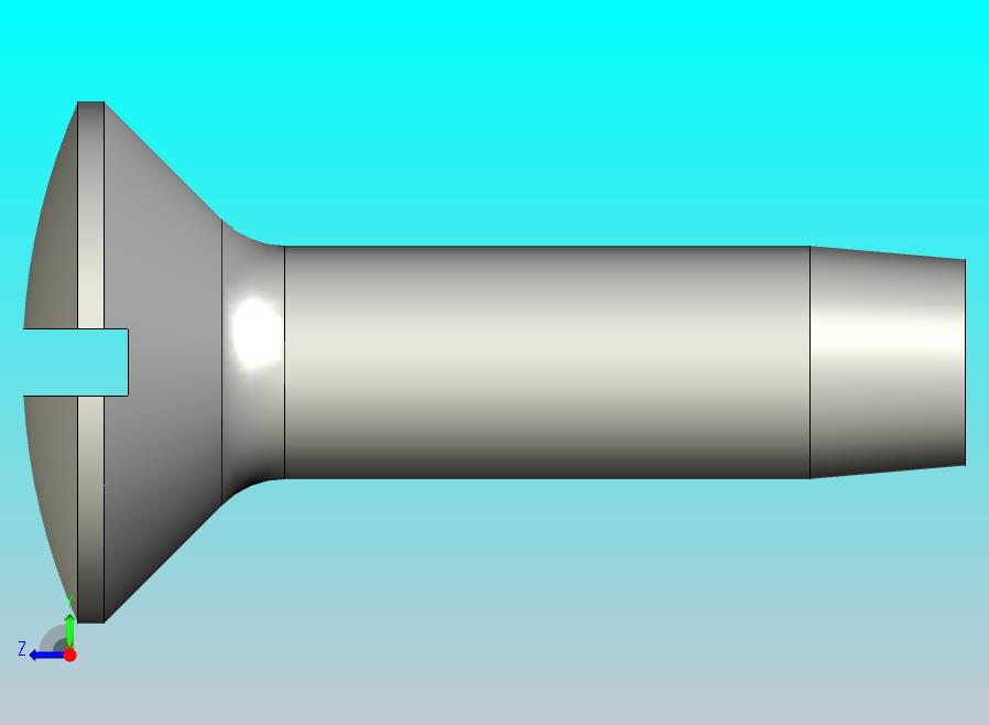GB5284_F-85 开槽半沉头自攻螺钉,C型
