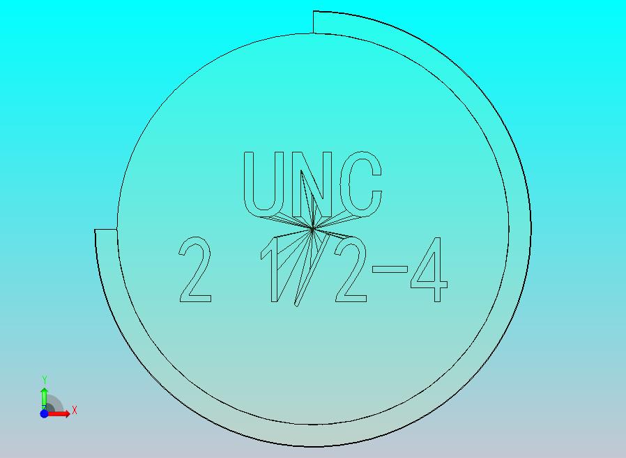 UNC螺牙2-1／2[63.5]