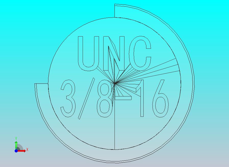 UNC螺牙3／8[9.53]